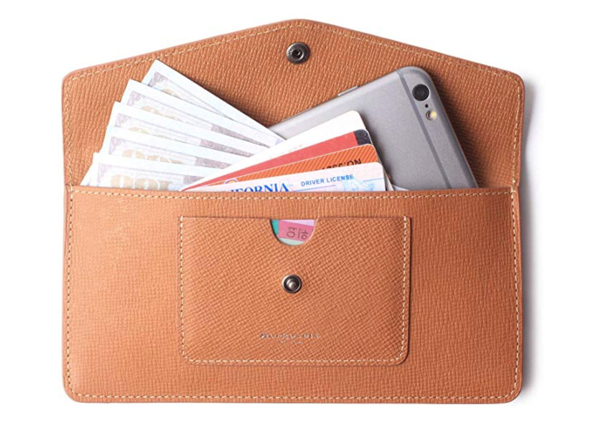 Women's Wallets Leather RFID Credit Card Holder Thin Envelope Purse Bifold Ladies Cluth for Women