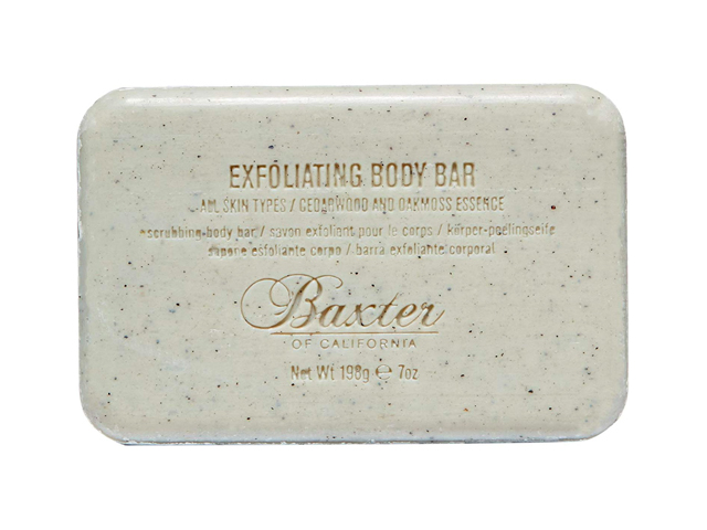 Baxter of California Men's Exfoliating Body Bar Soap, Cedarwood and Oak Moss Essence