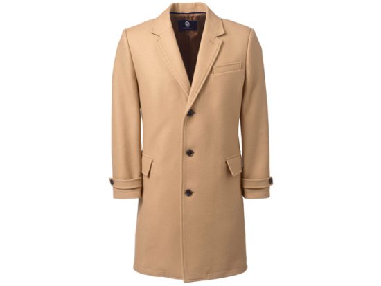 Men's Wool Top Coat Lands End