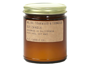 P.F. Candle Co.. - No. 04: Teakwood & Tobacco Soy Candle.
