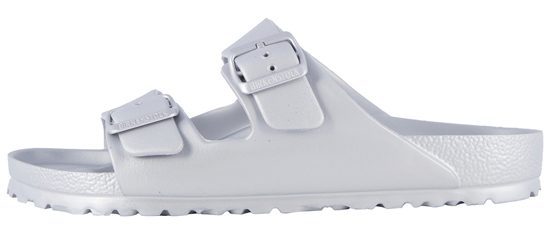 Women's Metallic Silver Birkenstock Arizona Essentials