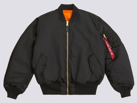 alpha industries ma-1 slim fit bomber jacket