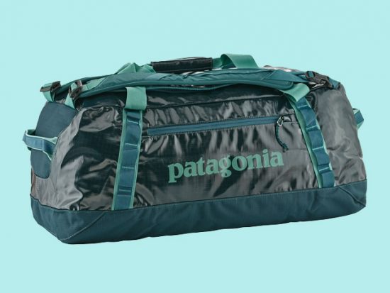 easy to clean and store - patagonia duffel bag