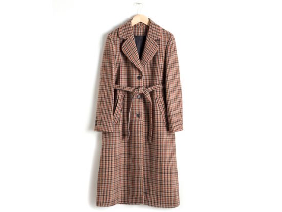 & other stories A-Line Wool Blend Belted Coat