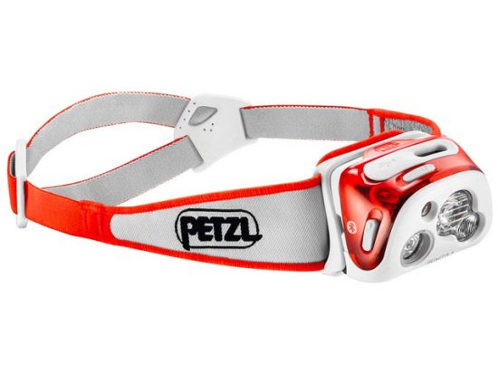 PETZL - REACTIK+ Headlamp, 300 Lumens, Bluetooth Enabled, Orange