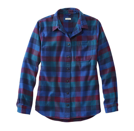 Blue and Purple Flannel Shirt from L.L. Bean