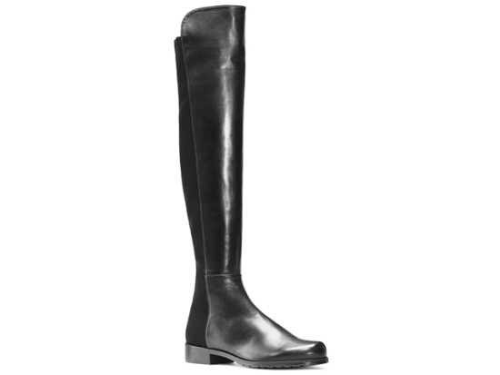 Stuart Weitzman 5050 Black Nappa Leather