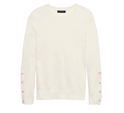 Cream colored sweater from Banana Republic