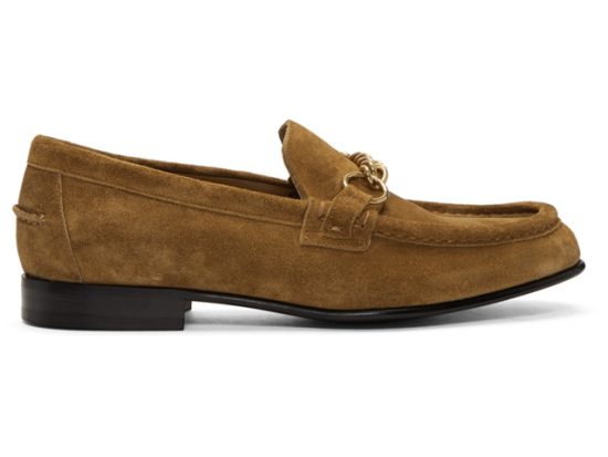 Burberry Brown Suede Solway Loafers