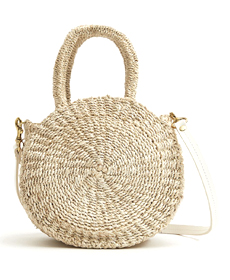 Clare V. Woven Petite Alice Bag in Cream