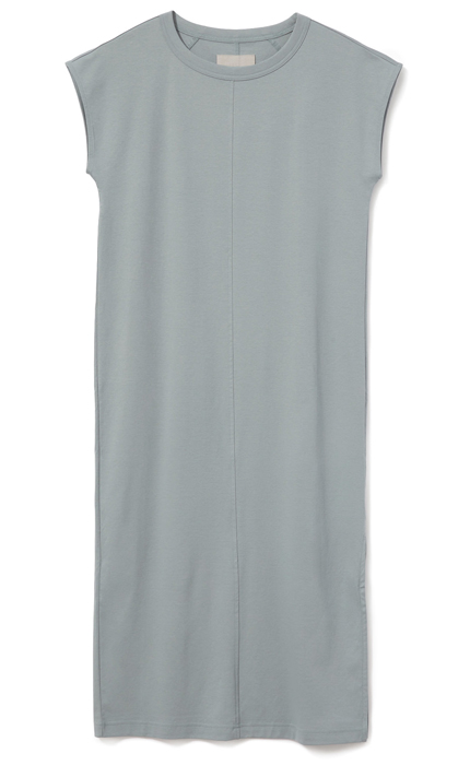 Everlane Luxe Cotton Side-Slit Tee Dress