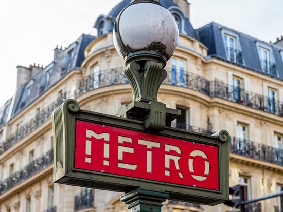 Paris Metro Sign