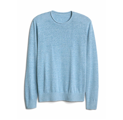 Gap Men's Crewneck Pullover Sweater in Linen-Cotton