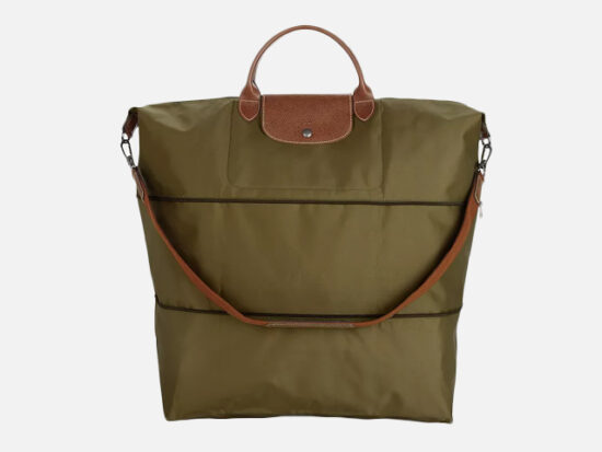 Longchamp Le Pliage Expandable Travel Duffel Nylon Weekender.