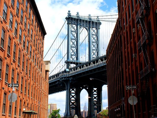 Manhattan Bridge View from Brooklyn, NYC
