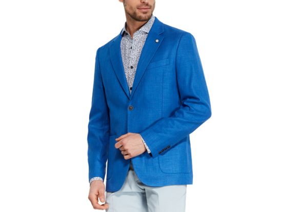 NAUTICA Bright Blue Jensen Sport Coat