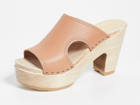 No.6 Alexis Cutout Platform Clogs.