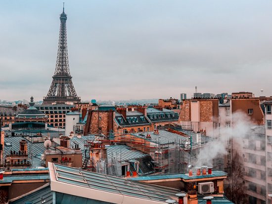 Paris Rooftop and Eiffel Tower View