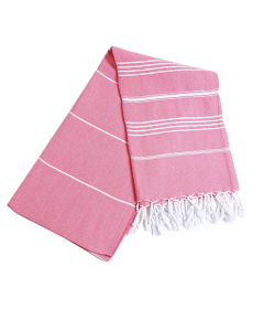 Pestemal Turkish Bath Towels 37x70 %100 CottonTM by Cacala Pink