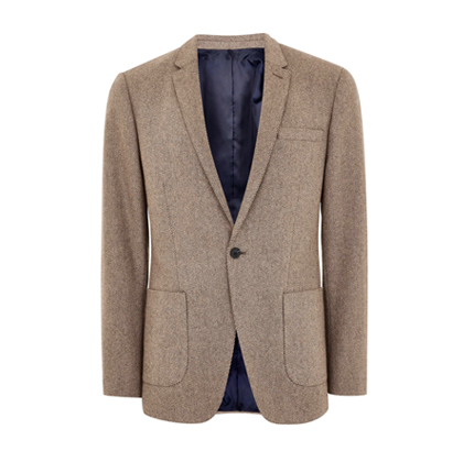 Skinny Fit Wool Blend Blazer TOPMAN