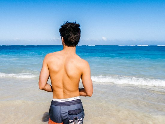 Man on Beach in Honolulu