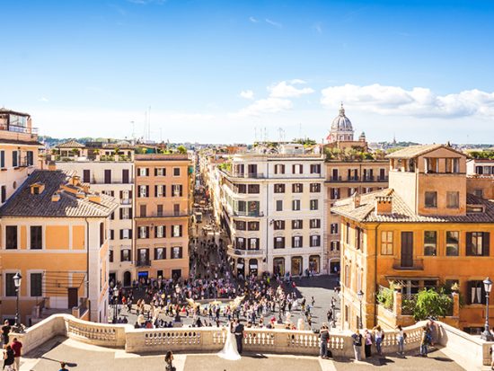 The Spanish Steps in Rome, Italy