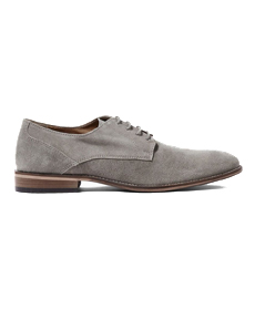 Topman Grey Sharp Derby Shoes