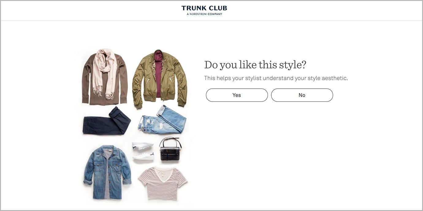 Trunk Club Style Quiz