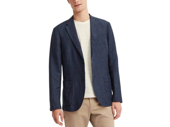 Uniqlo MEN LINEN COTTON SLIM-FIT JACKET