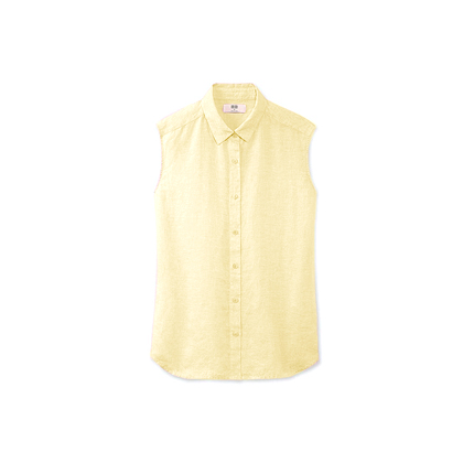 Uniqlo WOMEN PREMIUM LINEN SLEEVELESS SHIRT