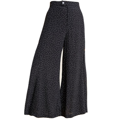 Anthropologie Skirted Wide-Leg Pants.