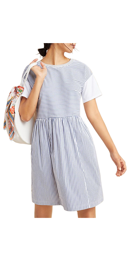 Anthropologie Sunday Striped Dress.