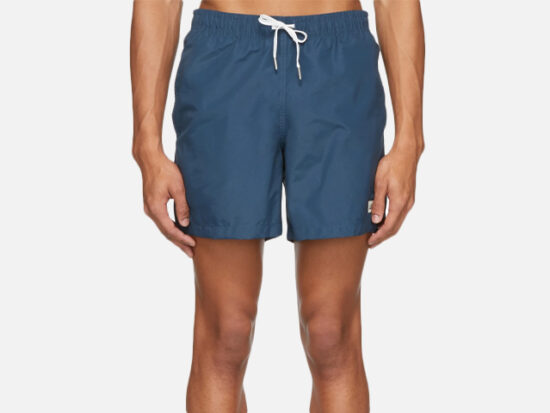 Bather Navy Solid Swim Shorts.