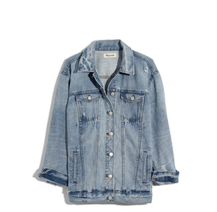 Distressed Oversize Jean Jacket MADEWELL.