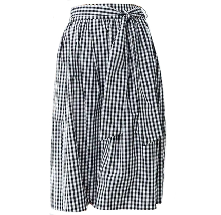 Forever21 Belted Gingham Skirt