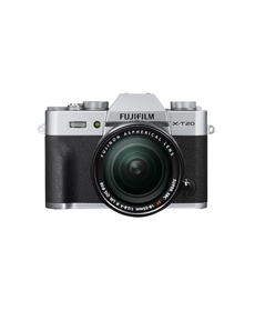 Fujifilm X-T20 Mirrorless Digital Camera w/XF18-55mmF2.8-4.0 R LM OIS Lens-Silver