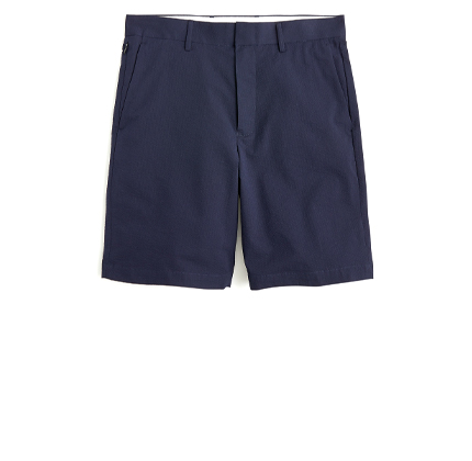 J. Crew Coolmax Seersucker Destination Shorts.