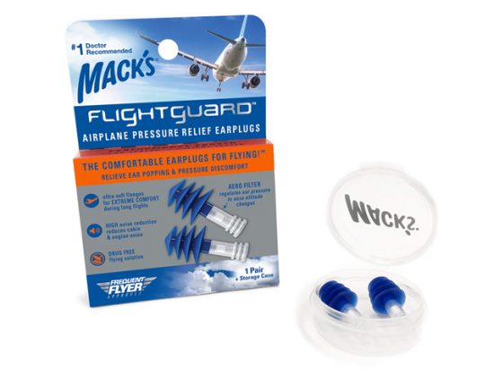 Mack’s Flightguard Airplane Pressure Relief Earplugs