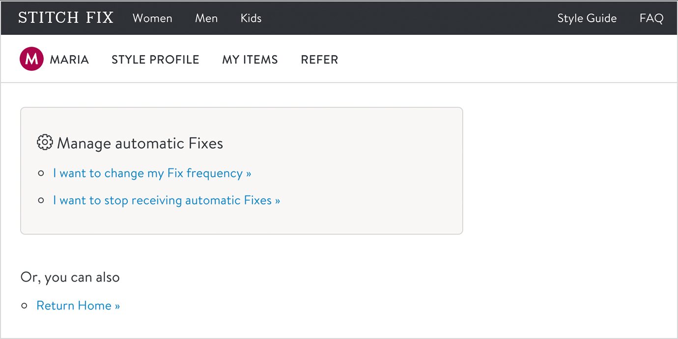 Manage Your Stitch Fix Shipments.