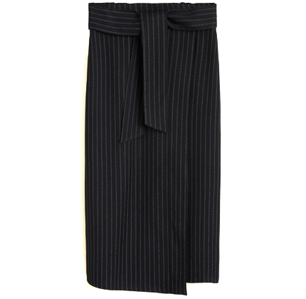 Mango Belt midi skirt.