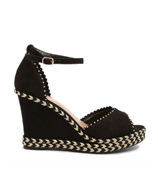 Metallic-Thread Espadrille Wedges Forever21