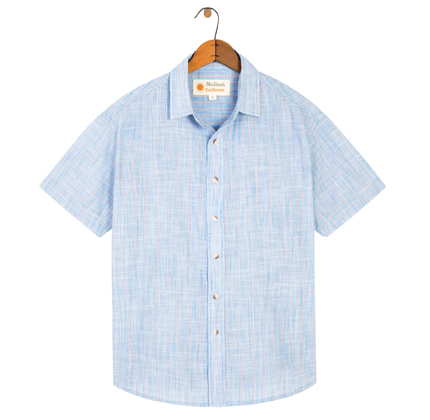 Mollusk Striped Short Sleeve Summer Shirt.