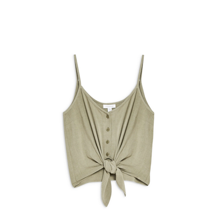 Polly Tie Front Camisole TOPSHOP