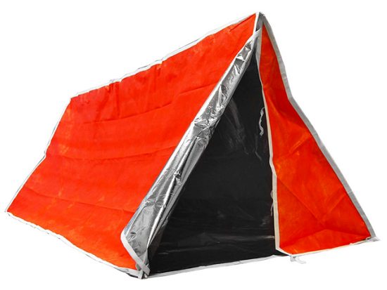 SE Emergency Outdoor Tube Tent with Steel Tent Pegs