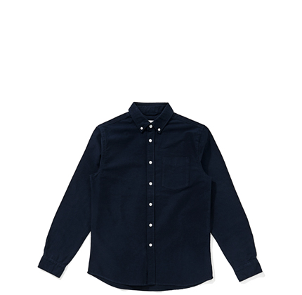 Saturdays New York City Crosby Button Down Oxford Shirt Midnight