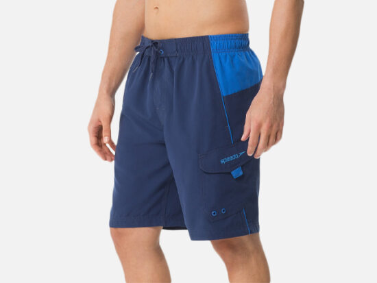 Speedo Men's Marina Sport VaporPLUS 9" Swim Trunks.