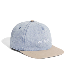 Stanley Italic Denim Snap Hat Washed Indigo.