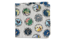 Tennis Player Silk Pocket Square ETON