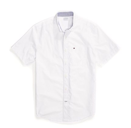 Tommy Hilfiger Maxwell Short Sleeve Button Down Shirt.