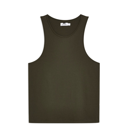 Topman Khaki Slim Vest